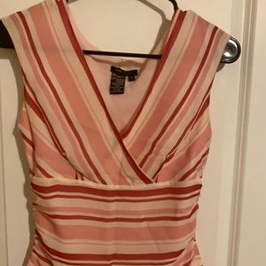 bcbg maxazria striped sleeveless top
